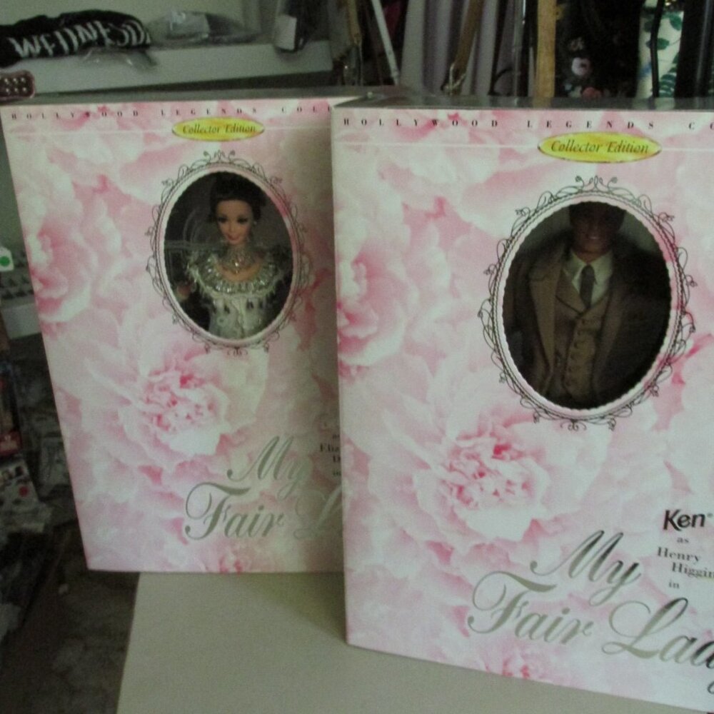 BA31-SET My Fair Lady -2 Dolls_ Barbie and Ken
